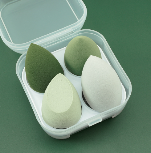 4pcs Makeup Sponge Powder Puff Dry and Wet Combined